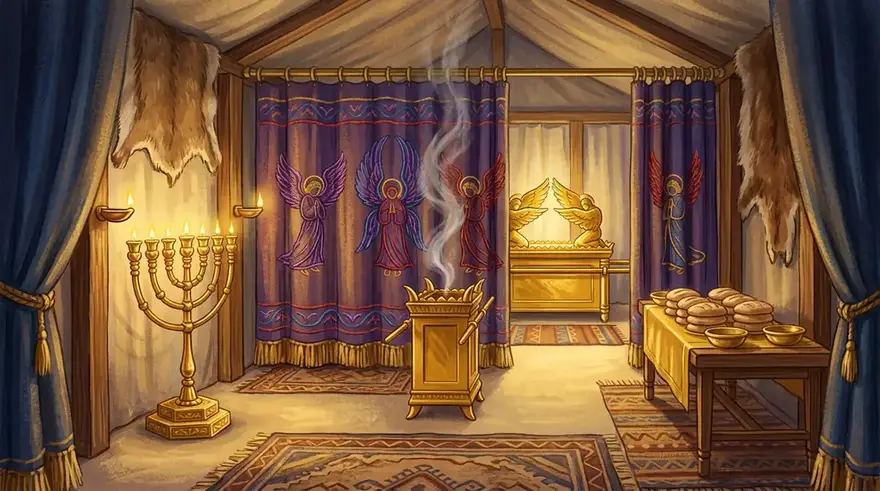 Inside the tabernacle